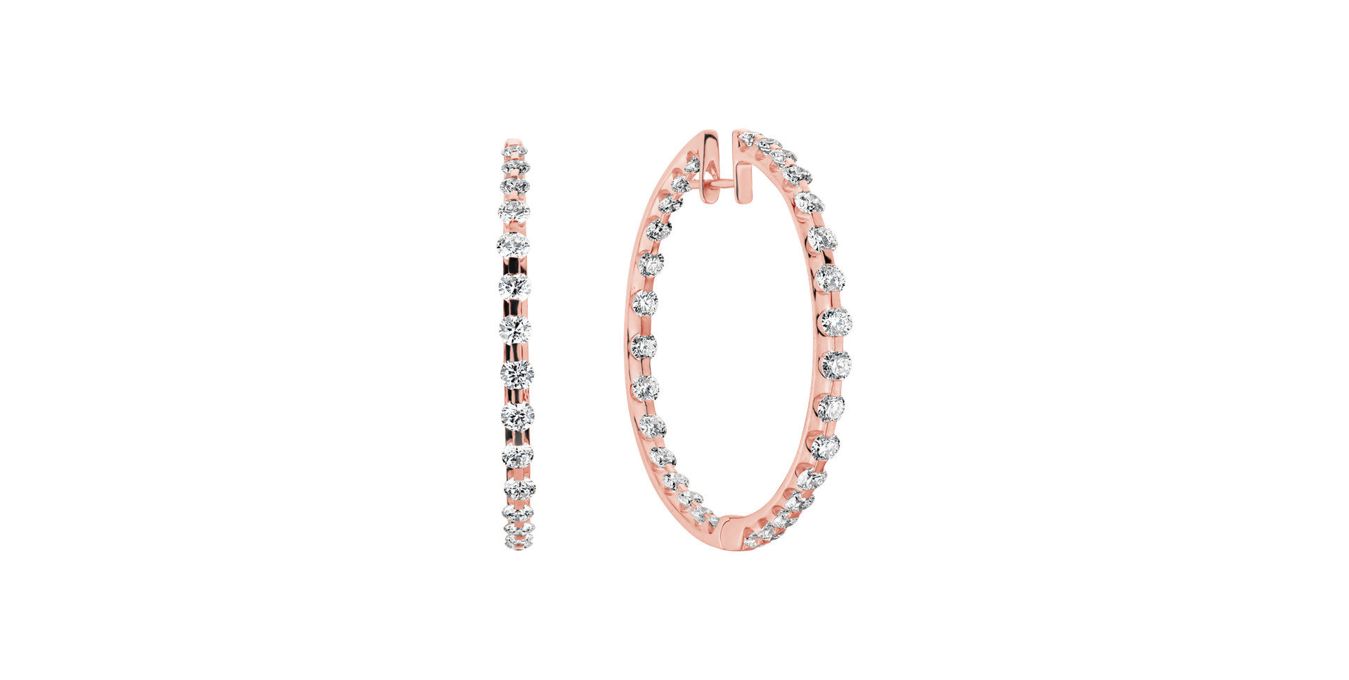 Náušnice s diamanty Rose Nostalgia