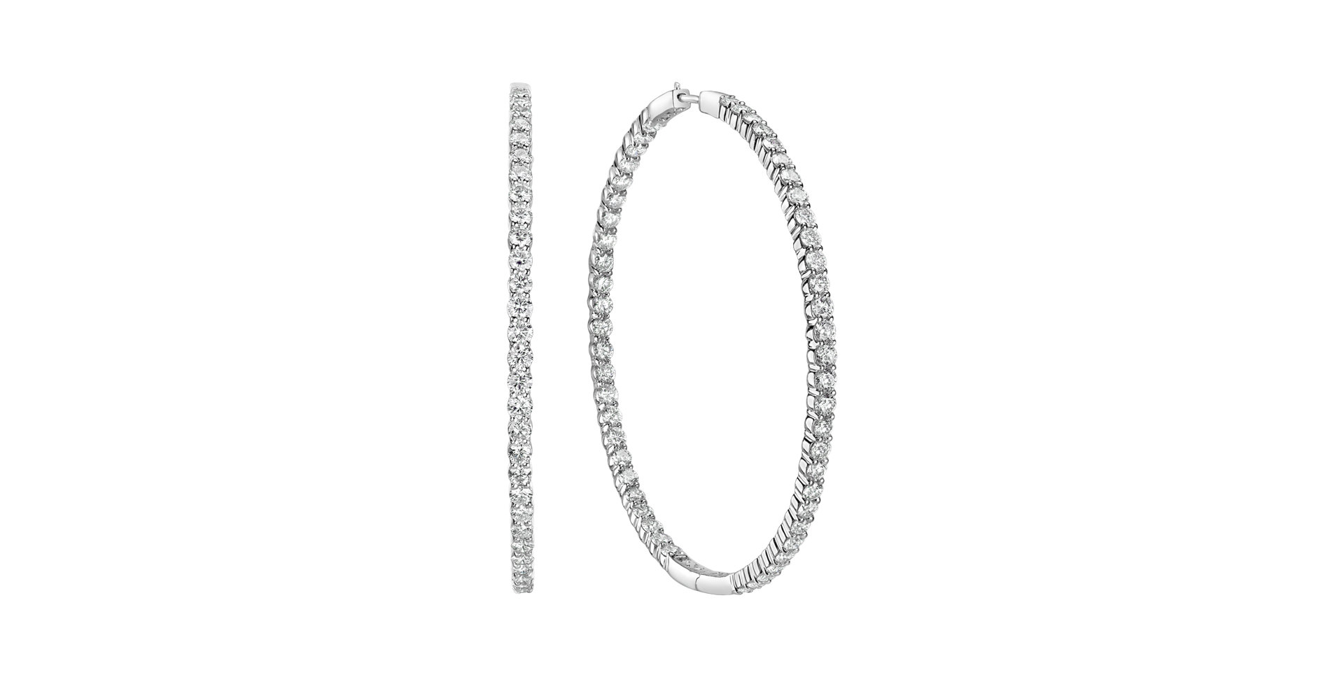 Náušnice s diamanty Luxury Touch