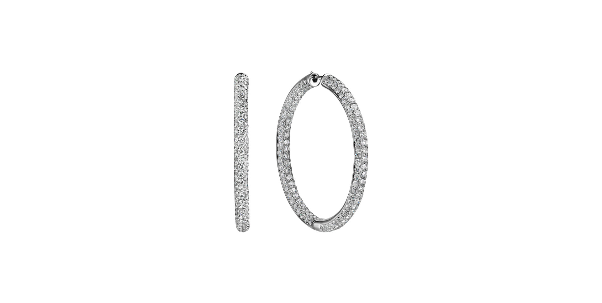 Náušnice s diamanty Midnight Shine