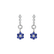Náušnice s diamanty a safíry Blue Sin5