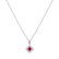 Náhrdelník s rubínem a diamanty Rhombus Of Love3