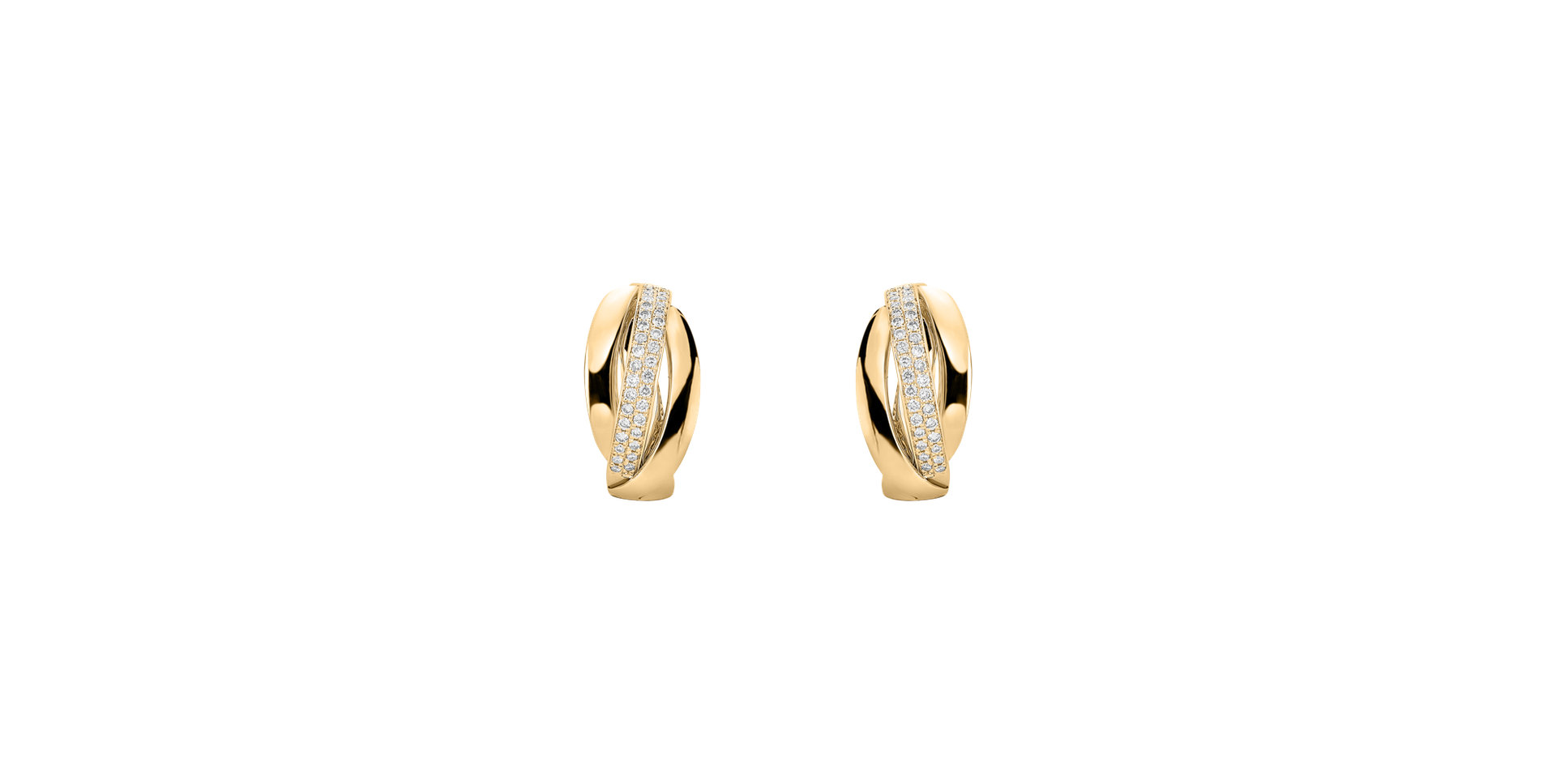 Náušnice s diamanty Charming Ray