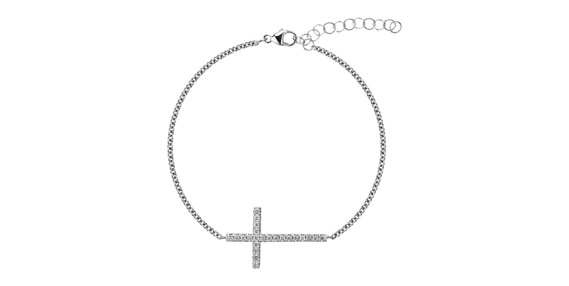 Náramek s diamanty Angel Message