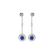 Náušnice s tanzanitem a diamanty Space Opera5