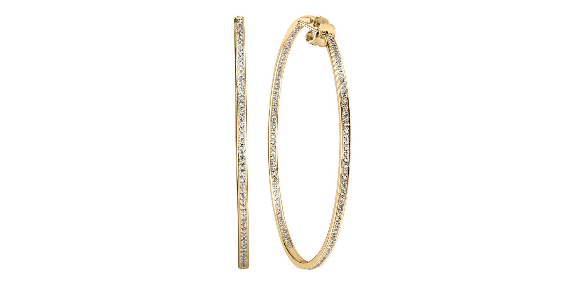 Náušnice s diamanty Sparkling Eclipse