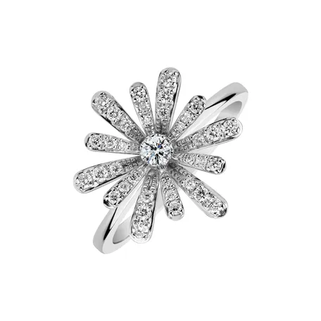 Prsten s diamanty Starflower