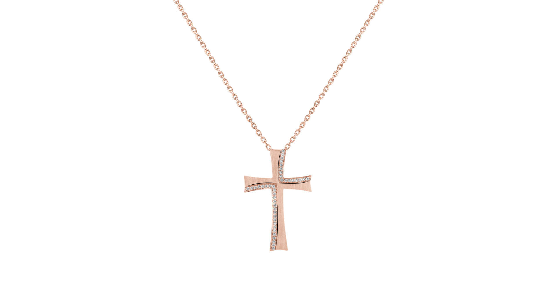 Přívěs s diamanty Rose Cross