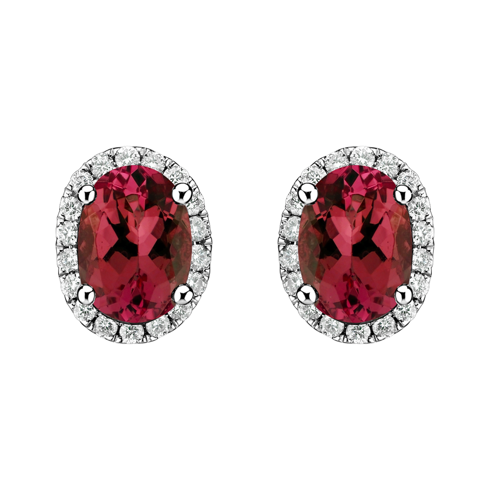Náušnice s rubínem a diamanty Imperial Allegory