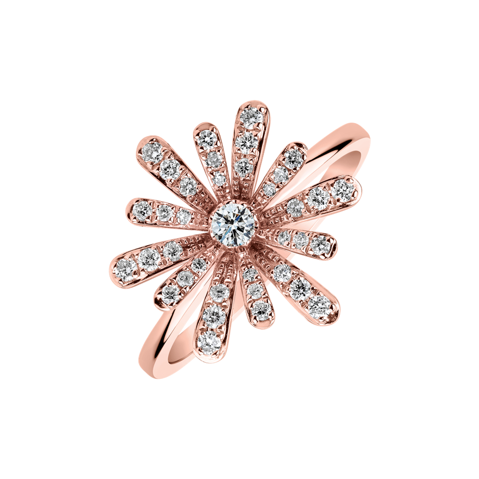 Prsten s diamanty Starflower