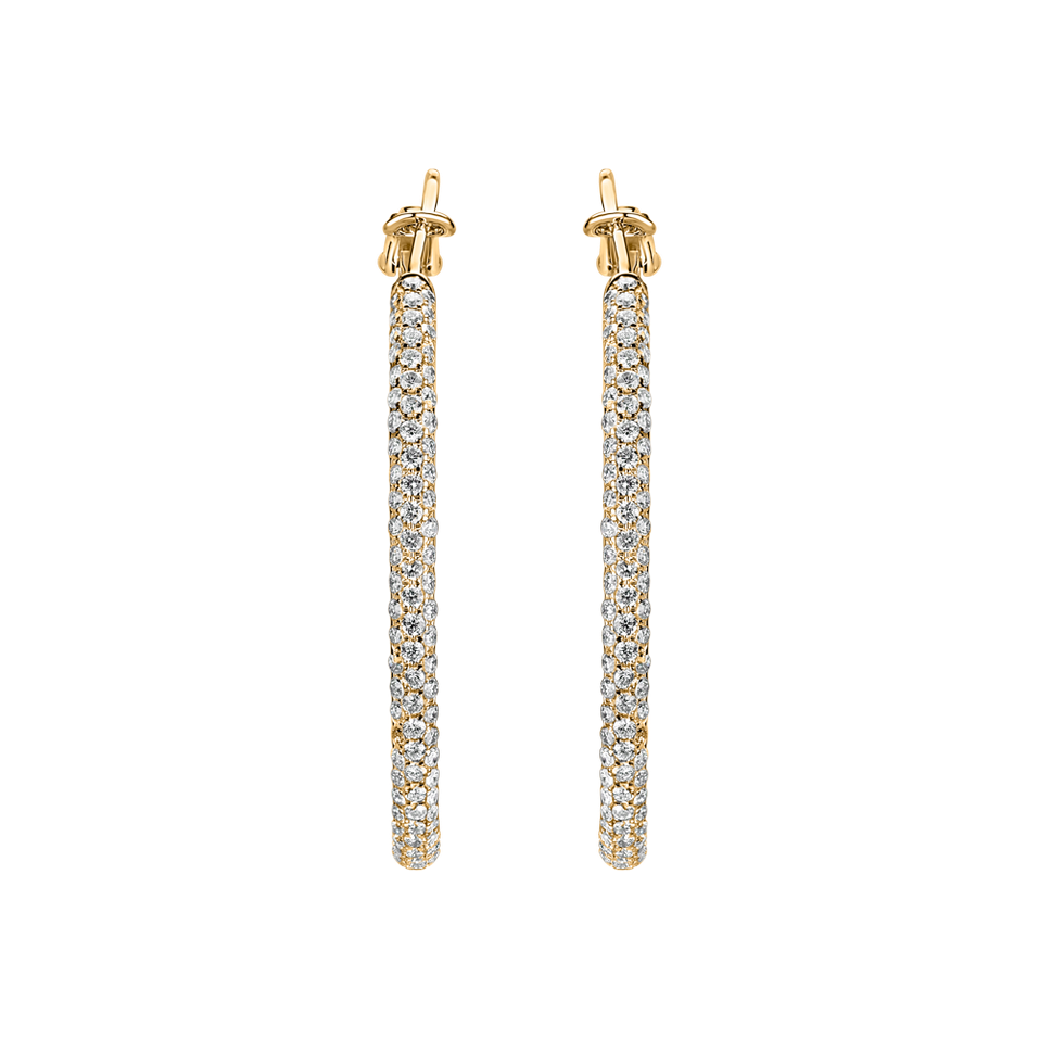 Náušnice s diamanty Moonlight Rain