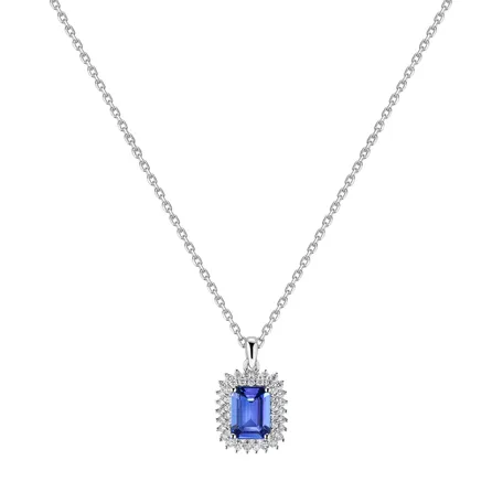 Přívěs s diamanty a tanzanitem Virgin Goddess