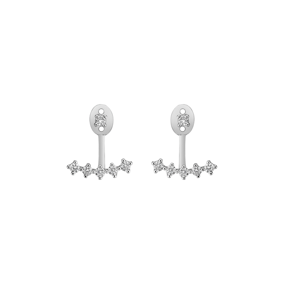 Náušnice s diamanty Charming Anchor