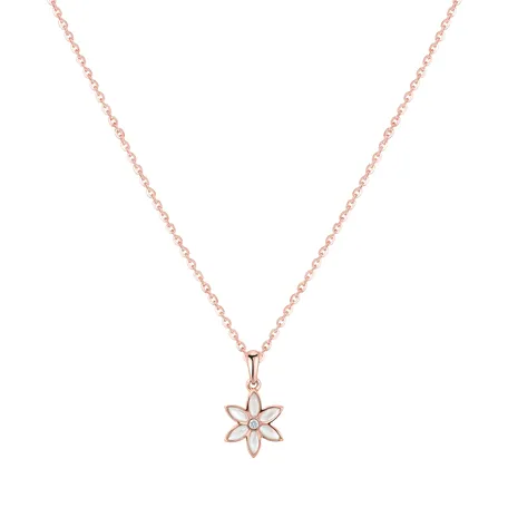 Přívěs s diamantem a perletí Floral Symphony
