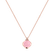 Náhrdelník s diamanty a růženínem Alchemy Glam1