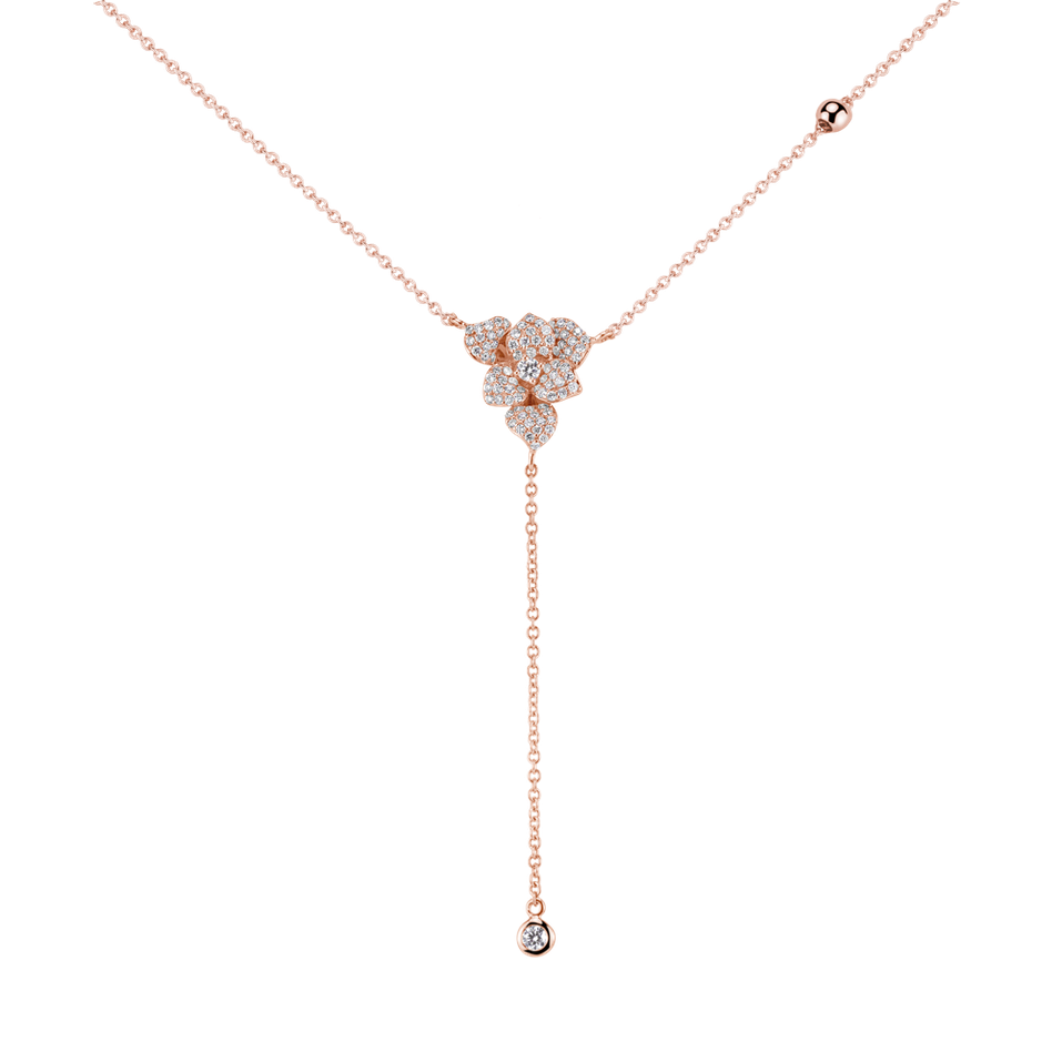 Náhrdelník s diamanty Petal Sparkle