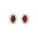 Náušnice s rubínem a diamanty Princess Sparkle2