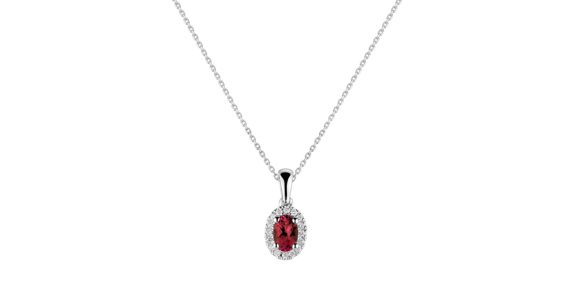 Přívěs s rubínem a diamanty Princess Essence
