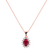Přívěs s rubínem a diamanty Princess Sparkle2