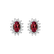 Náušnice s rubínem a diamanty Princess Sparkle2
