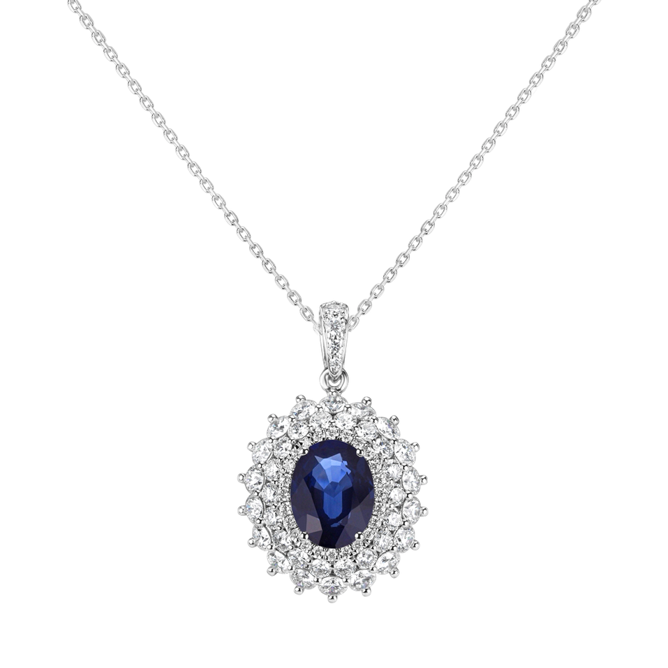 Přívěs se safírem a diamanty Royal Fairy