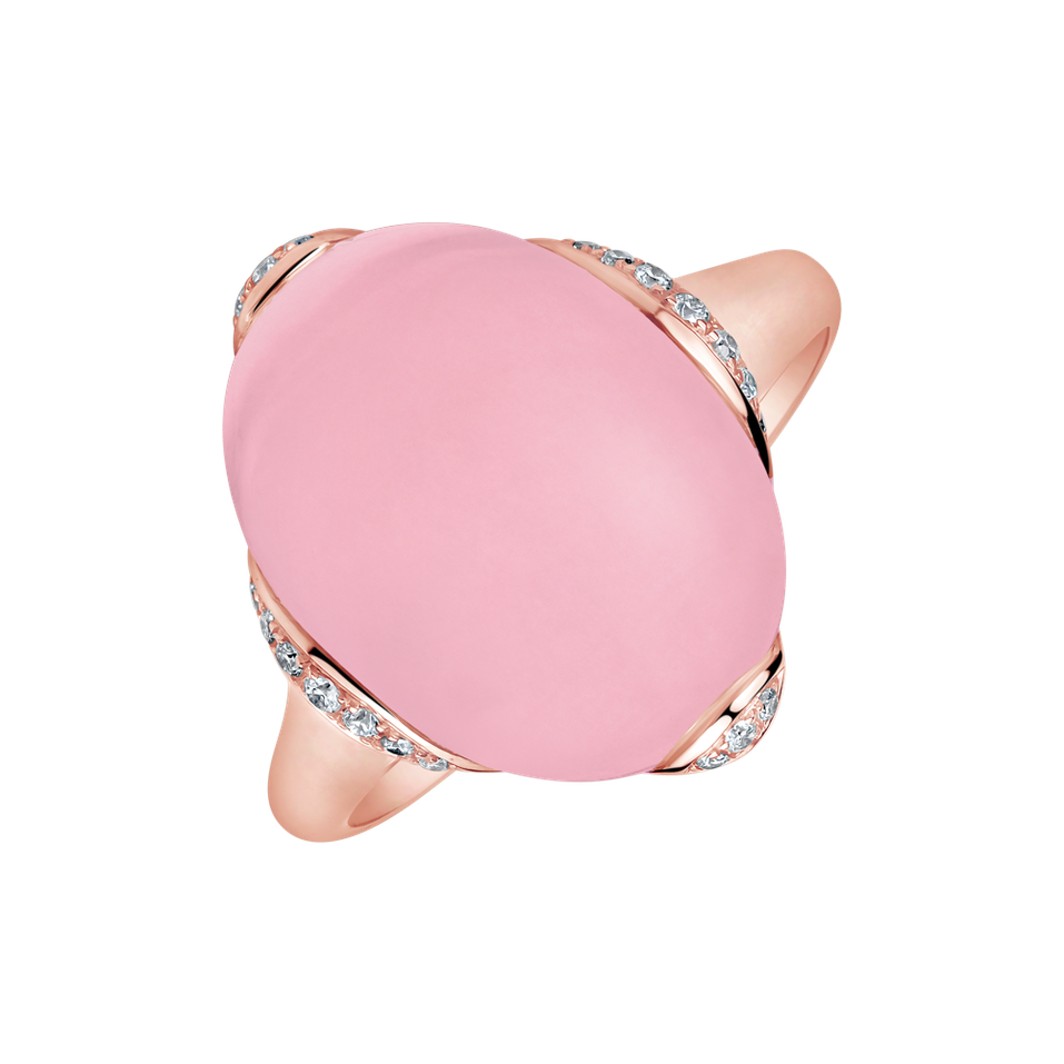 Prsten s diamanty a růženínem Dévouement