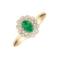 Prsten s diamanty a smaragdem Fairy Goddess1