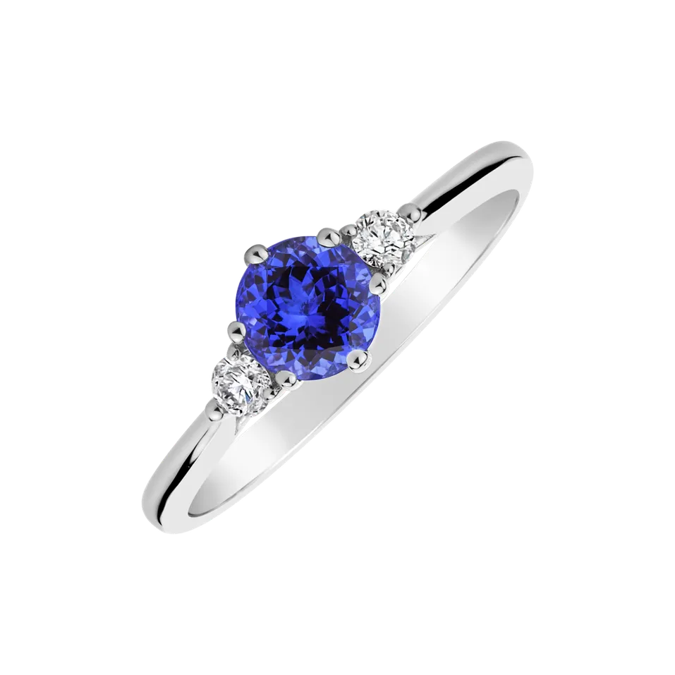 Prsten s tanzanitem a diamanty Midnight Serenity