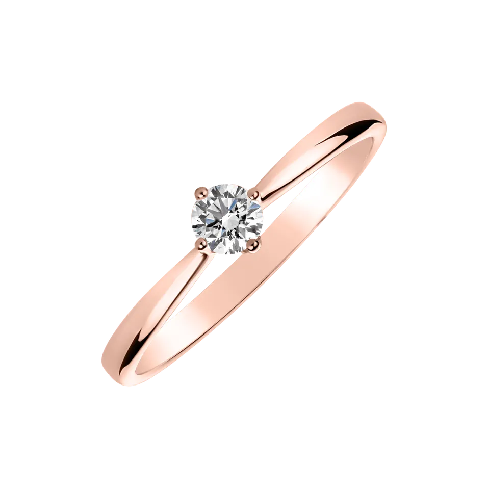 Prsten s diamantem Love Glow