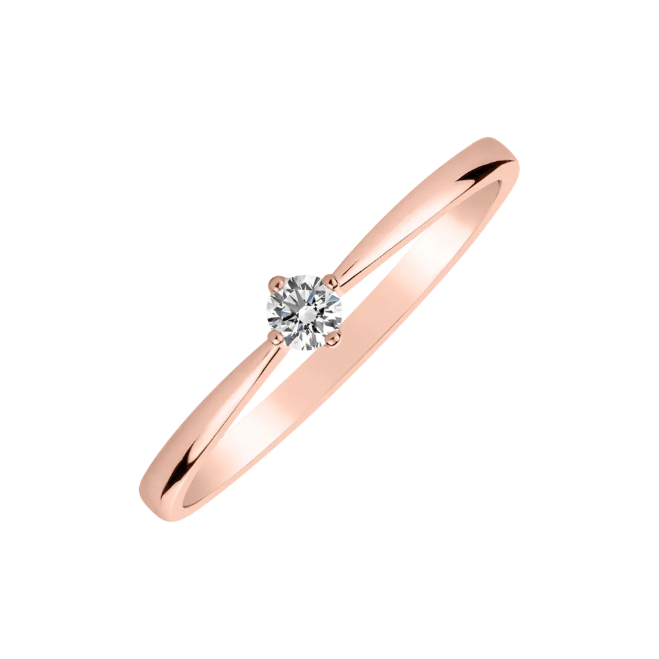 Prsten s diamantem Love Glow