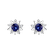 Náušnice s safírem a diamanty Frozen Stars2