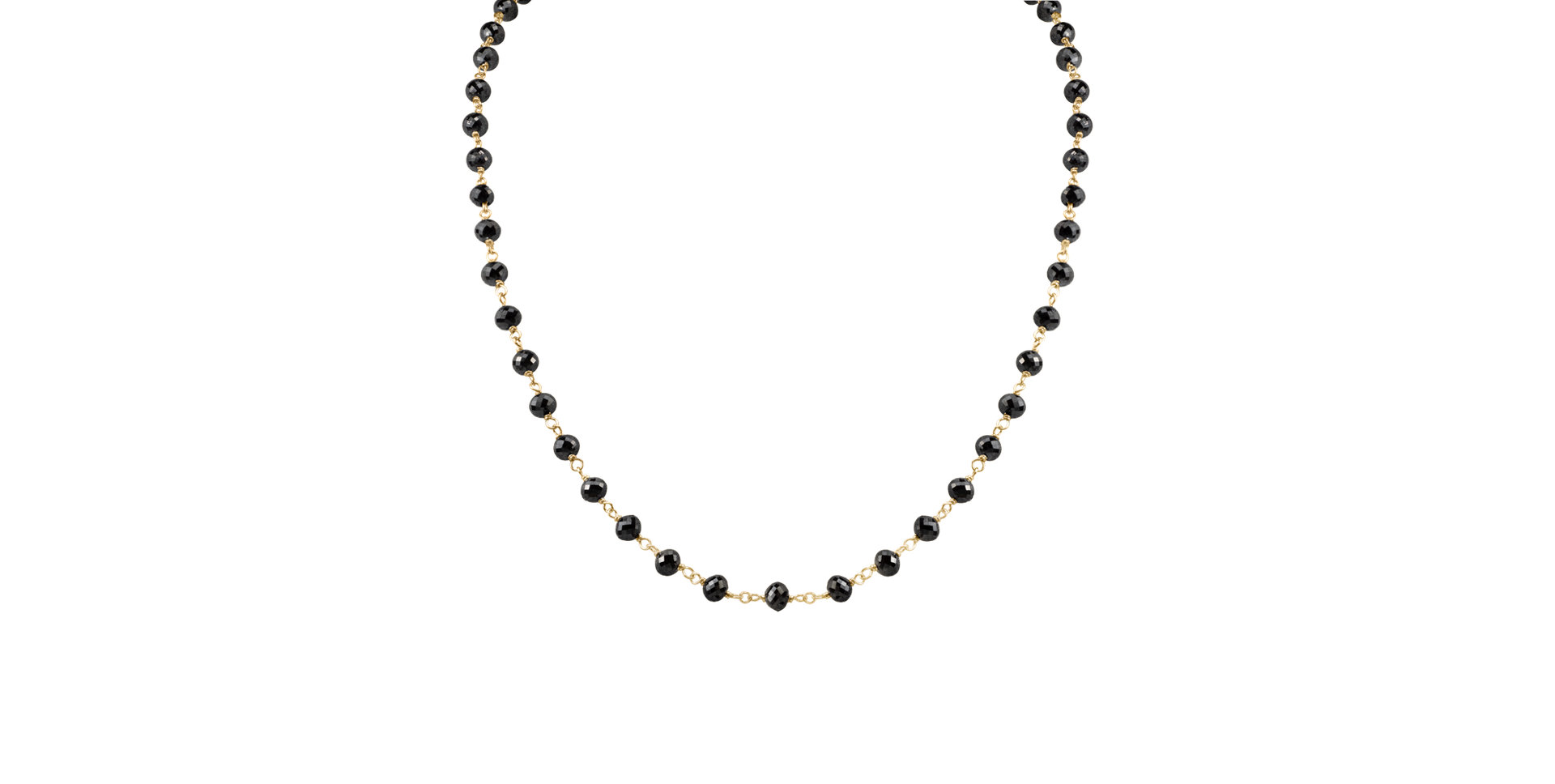 Náhrdelník s černými diamanty Dark Melody