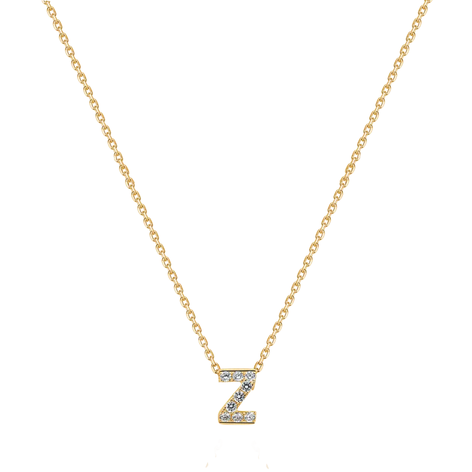 Náhrdelník s diamanty Glittering Letter Z