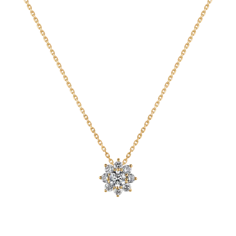 Náhrdelník 14kt žluté zlato s diamantem Celestial Sparkle