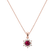 Náhrdelník s rubínem a diamanty Snow Star1