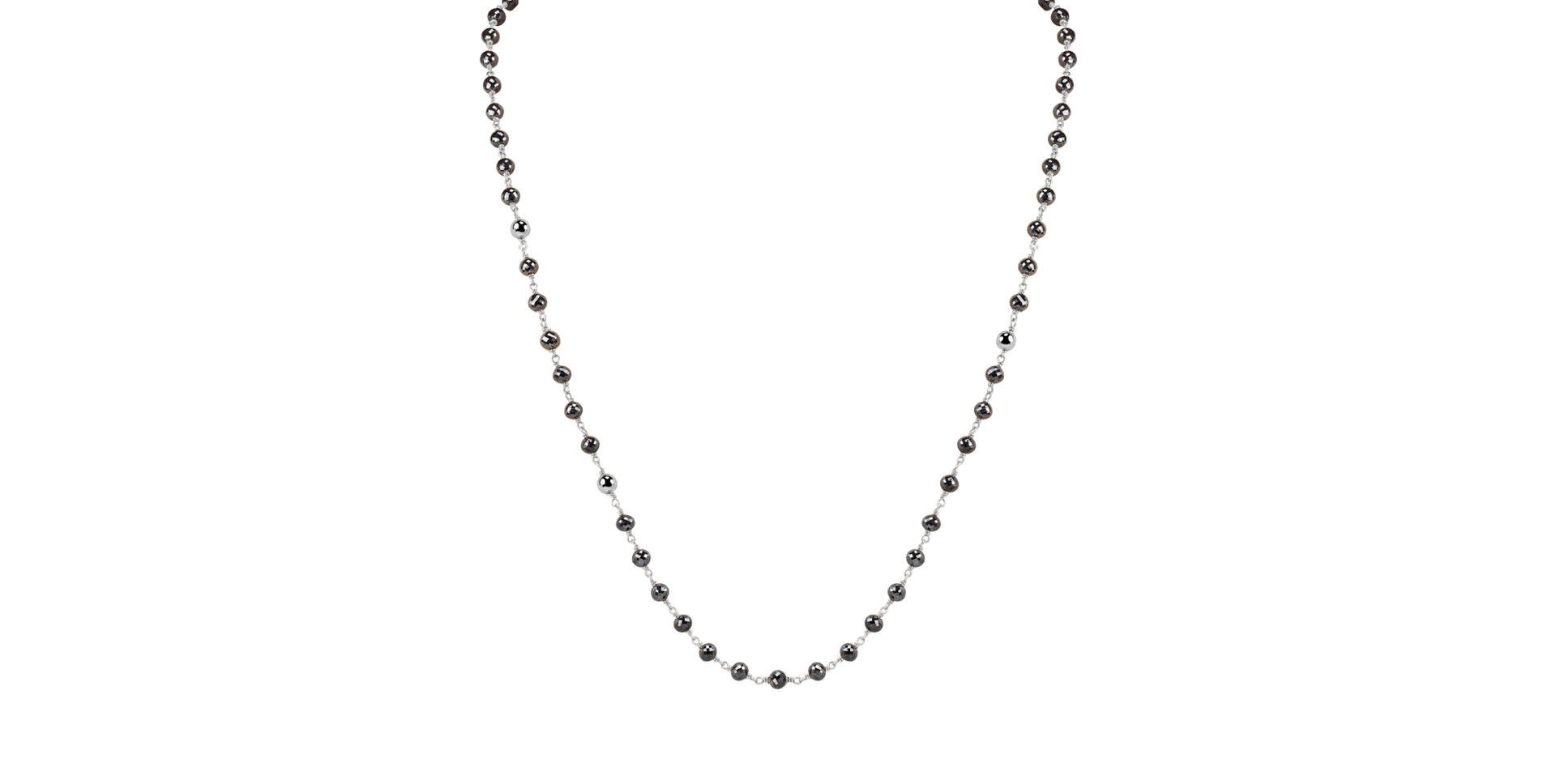 Náhrdelník s černými diamanty Darkness Sorrow