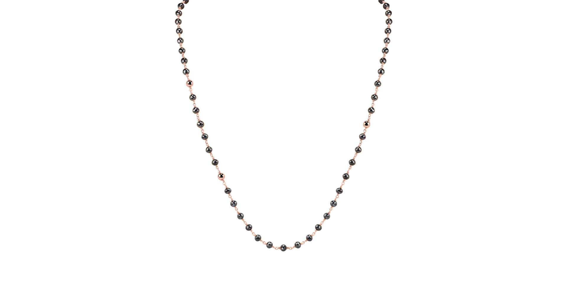 Náhrdelník s černými diamanty Darkness Sorrow