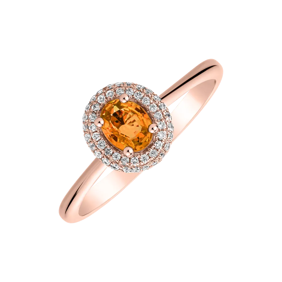 Prsten se safírem a diamanty Bridgette