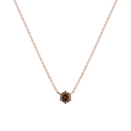 Náhrdelník s oranžovým diamantem Essential Drop