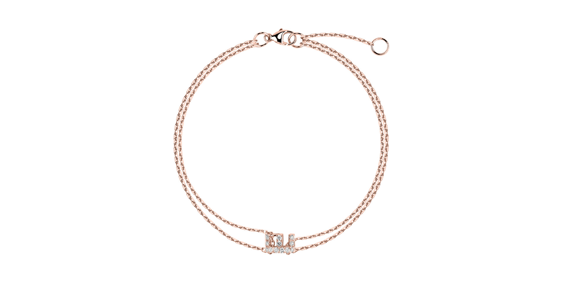 Náramek s diamanty Magic Letter