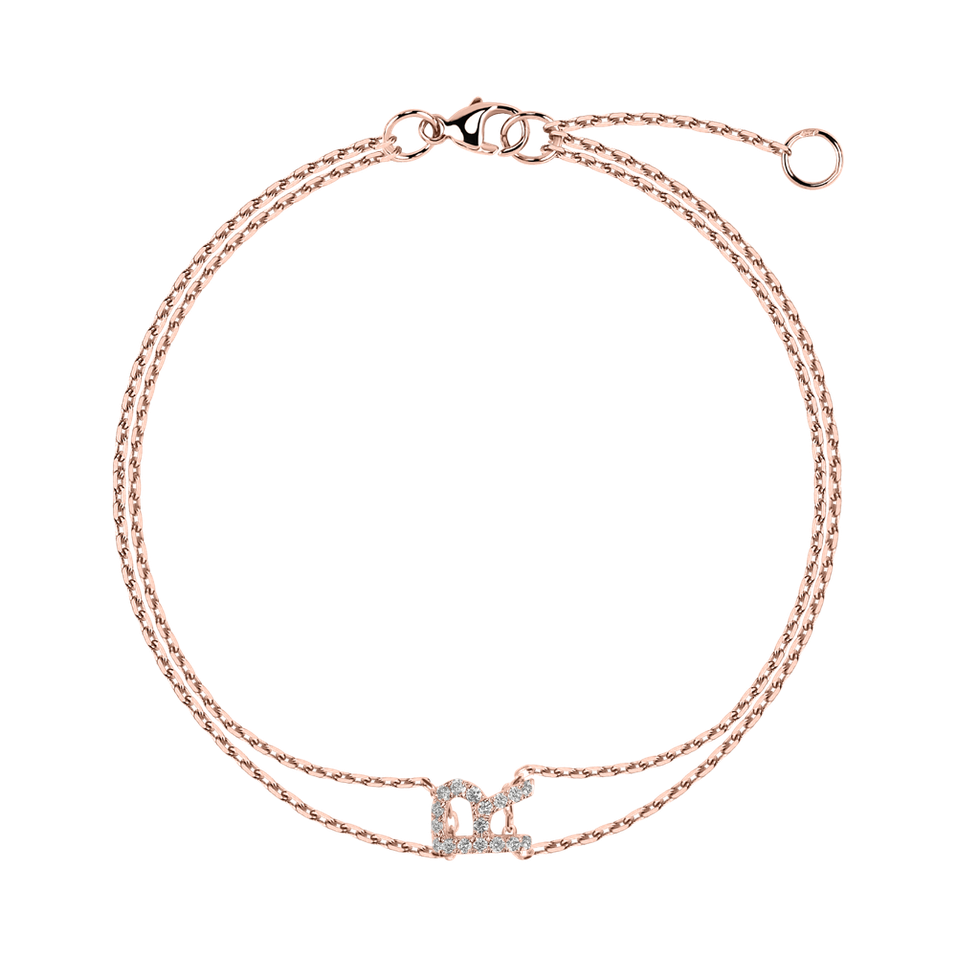 Náramek s diamanty Magic Letter