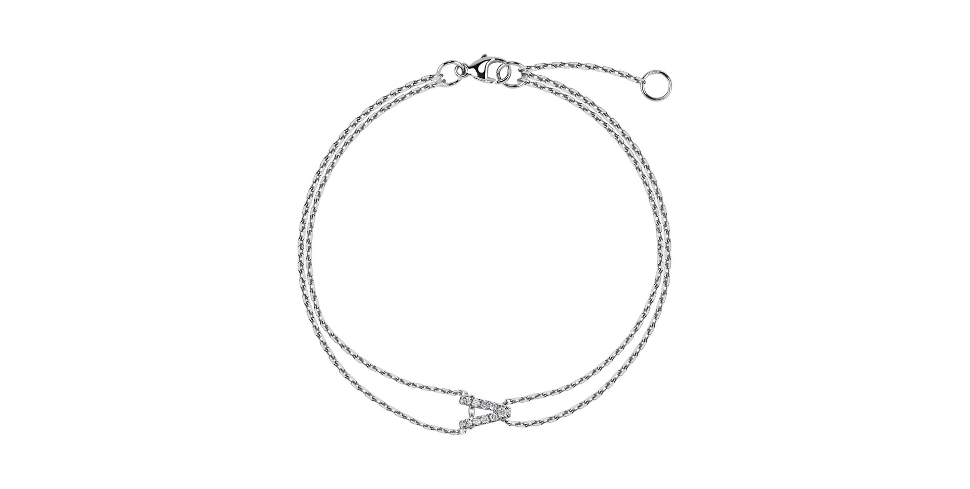 Náramek s diamanty Magic Letter