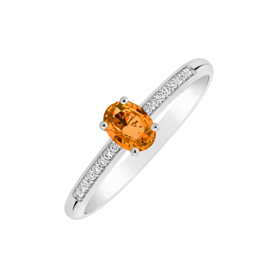 Prsten s diamanty a safírem Color Alchemy