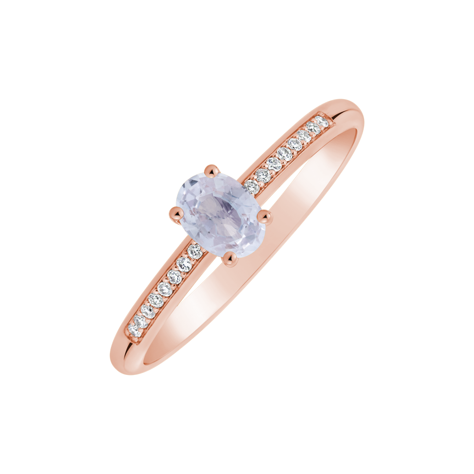 Prsten s diamanty a safírem Color Alchemy