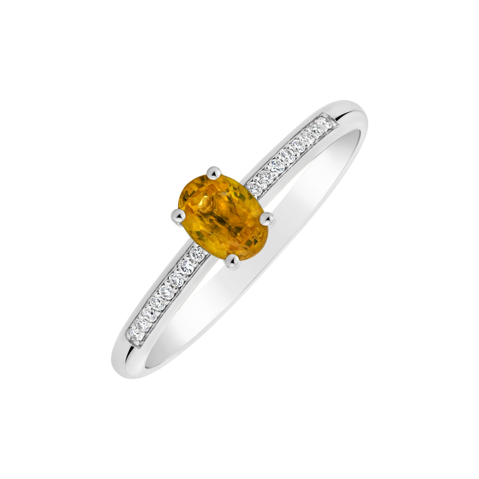 Prsten s diamanty a safírem Color Alchemy