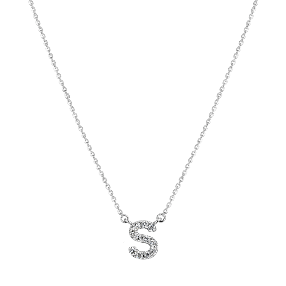 Náhrdelník s diamanty Shiny Alphabet