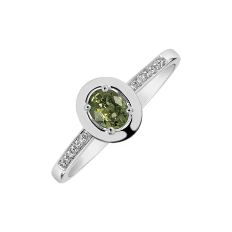 Prsten 14kt bílé zlato s diamantem Mystic Mirage