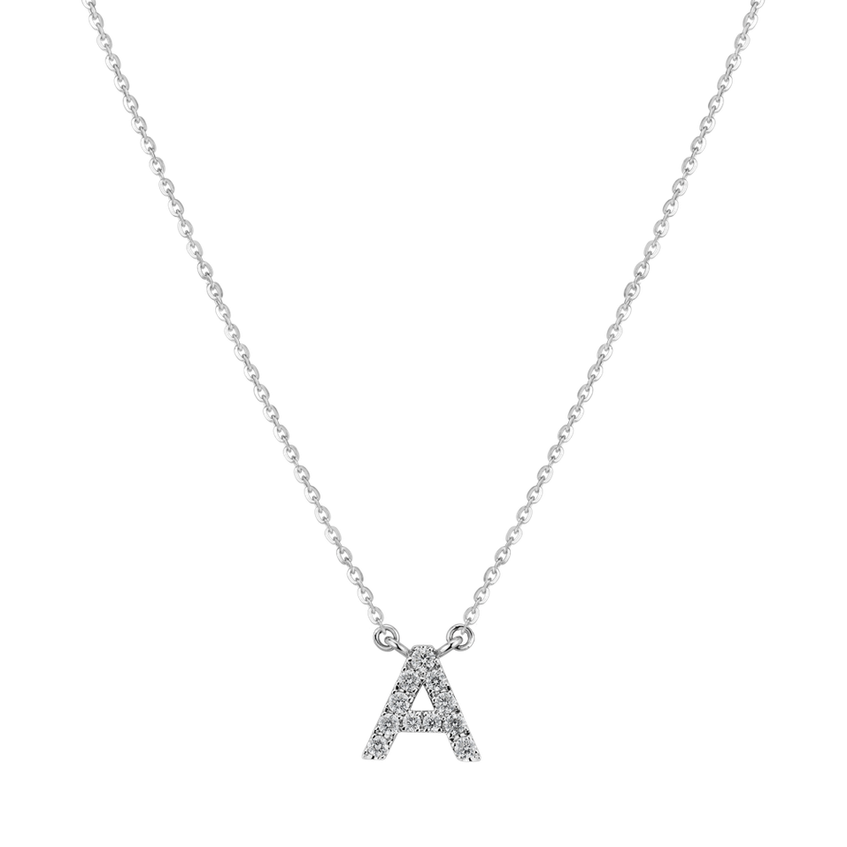 Náhrdelník s diamanty Shiny Alphabet