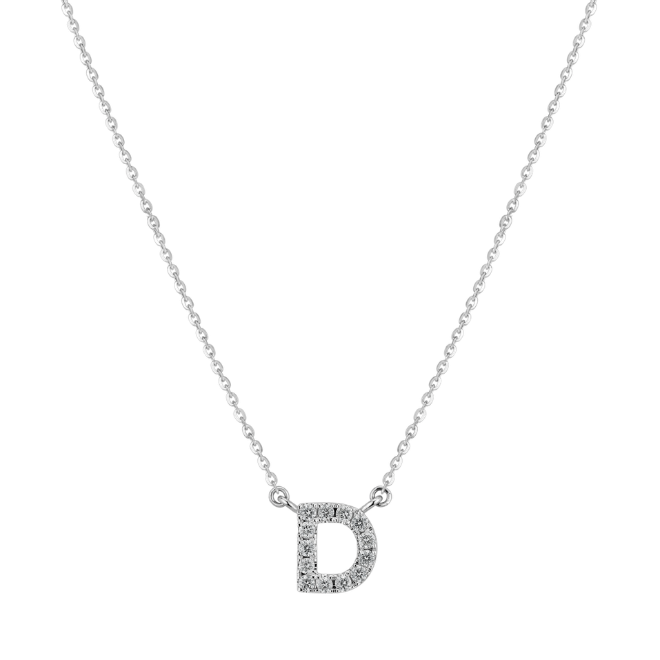 Náhrdelník s diamanty Shiny Alphabet