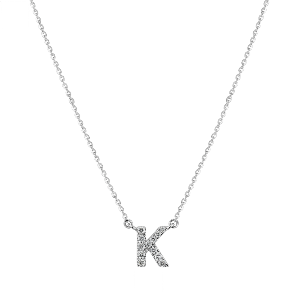 Náhrdelník s diamanty Shiny Alphabet