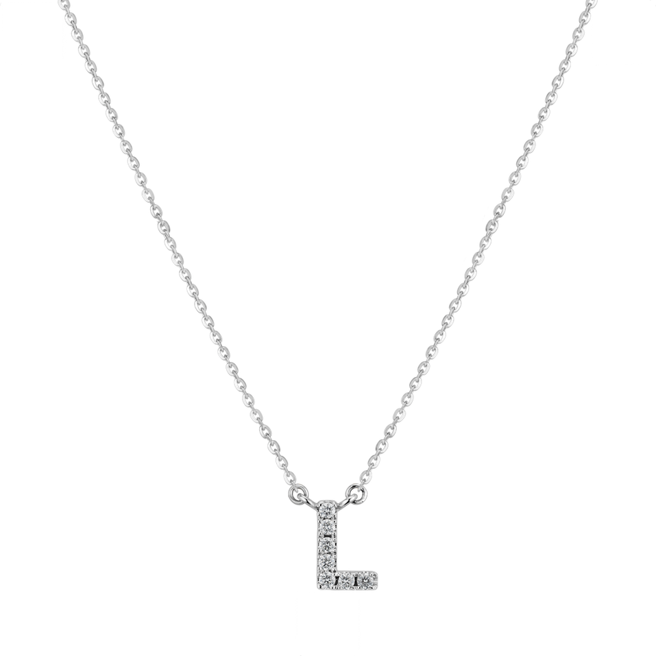 Náhrdelník s diamanty Shiny Alphabet